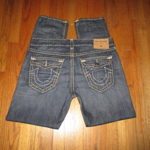 TRUE RELIGION Geno Relaxed Slim Jeans Sz 38
